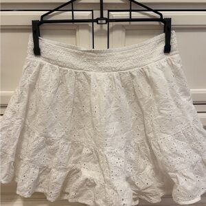 American Eagle White Mini Skirt